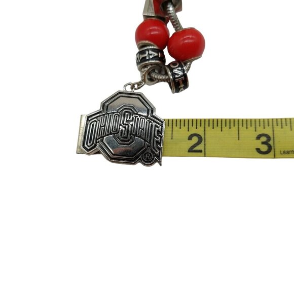 Ohio State Buckeyes 18 Inch Chain Necklace Metal Logo Charms - Picture 8 of 10